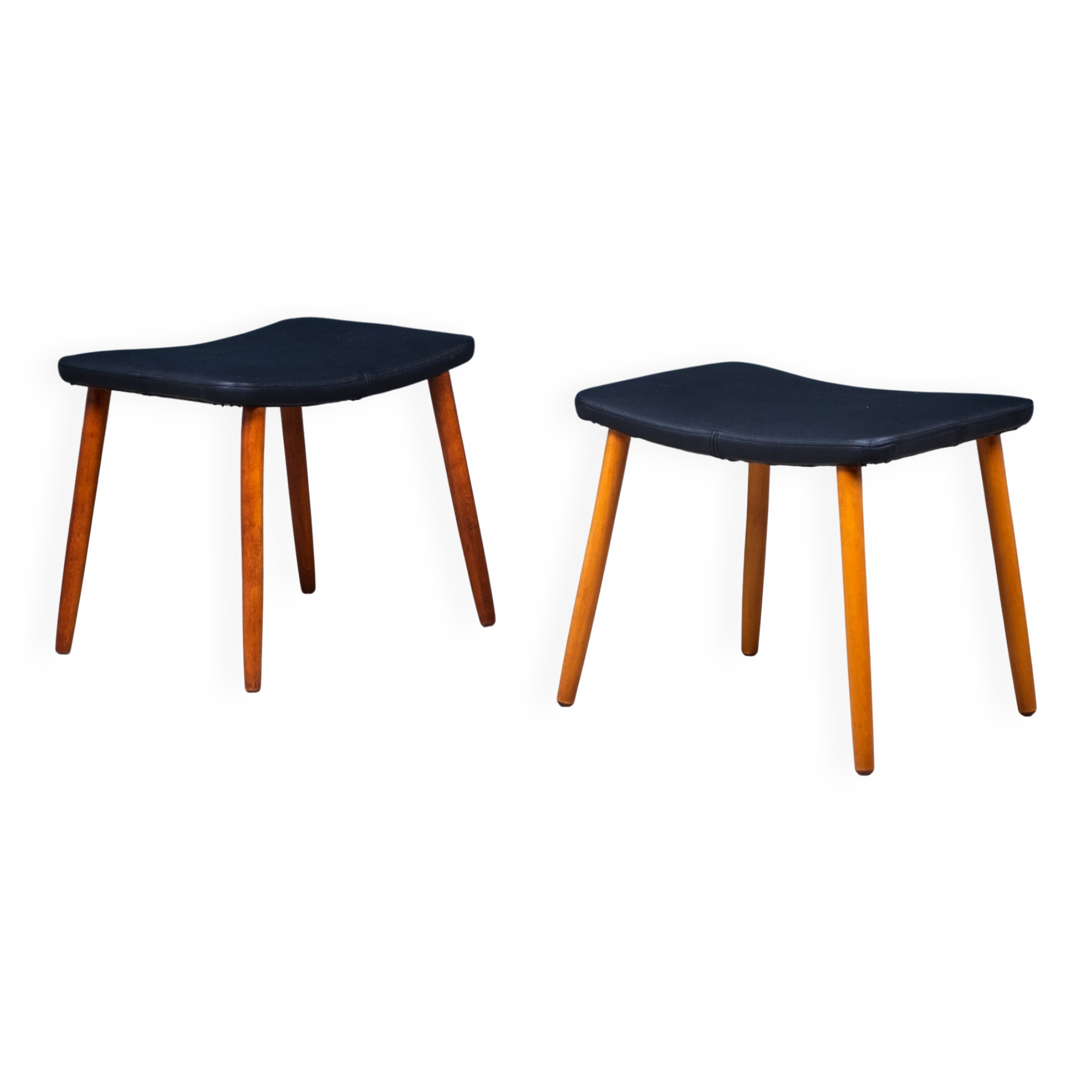 Tabourets Mid-Century, Danemark, 1960s, Set de 2