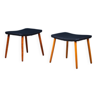 Mid-Century Stools, Denmark, 1960s, Set of 2