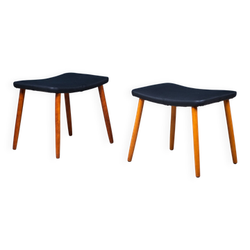 Tabourets Mid-Century, Danemark, 1960s, Set de 2