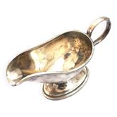 Reneka silver metal gravy boat - Alsatian goldsmith - serving jug
