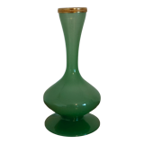 Vase in opaline green color