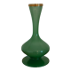 Vase in opaline green color