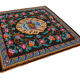 Handmade vintage moldov black kilim 205 cm x 213 cm