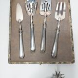 Set of dessert cutlery + 2 sugar tongs