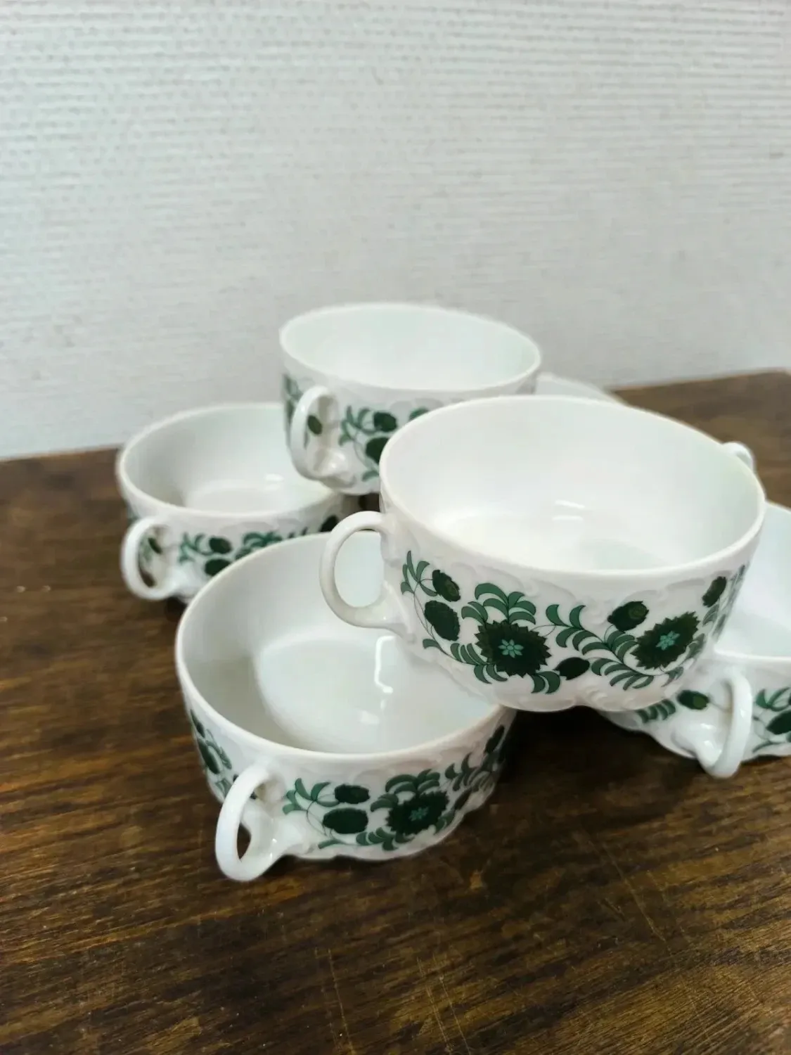 Vintage Rosenthal Monbijou Giscard soup/bouillon bowls (x6)