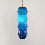 Blue colored Murano glass pendant lamp, Sweden 1960's