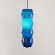 Blue colored Murano glass pendant lamp, Sweden 1960's