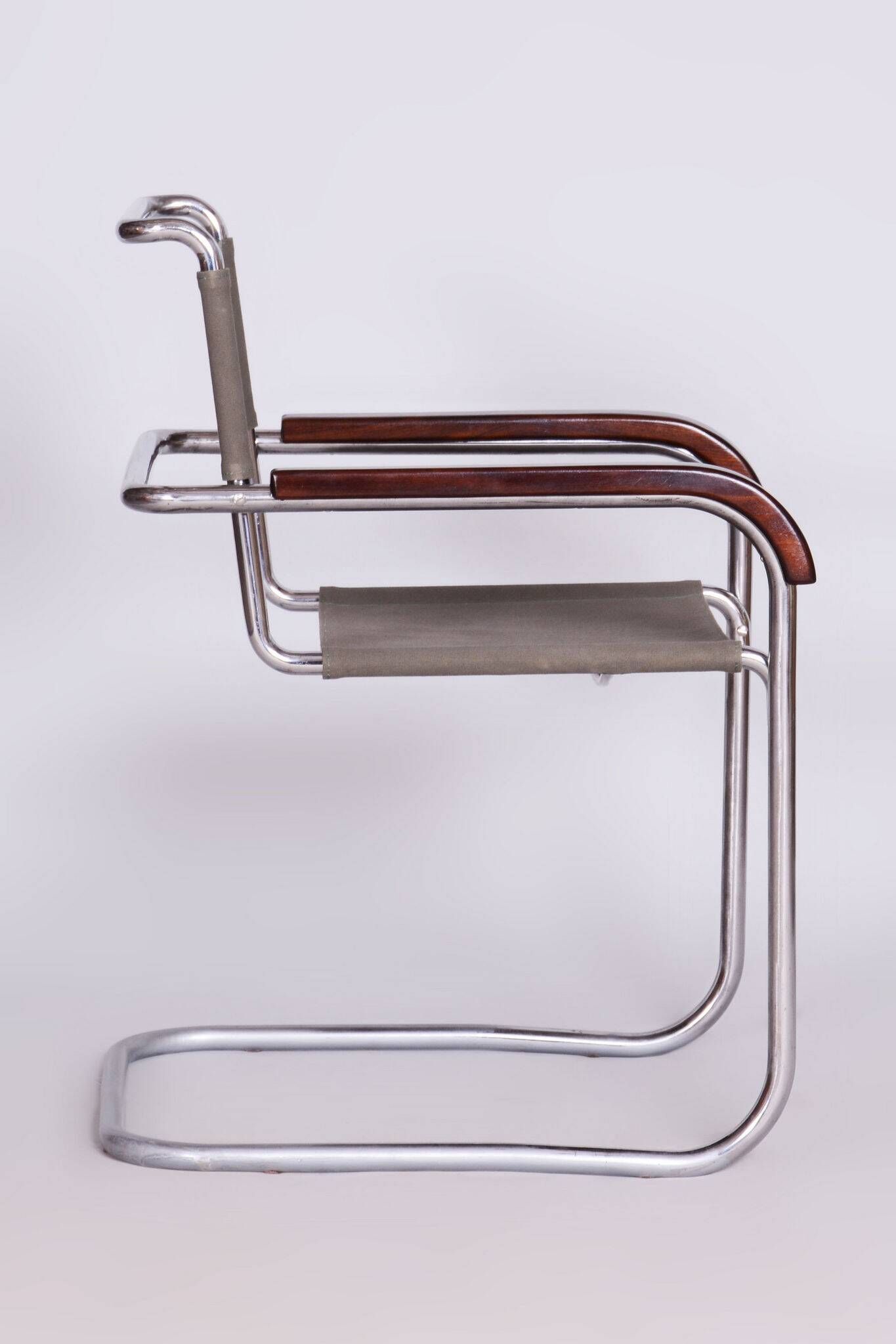 Restored Bauhaus Armchair, Thonet, Marcel Breuer, Czechia, 1930s