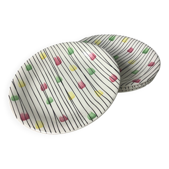 Assiettes Salins France Milleraies 60'