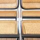 4 Cesca B32 Breuer chairs made in Italy - re-caned seats.