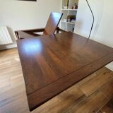 Oak table with integrated extension