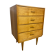 Armoire à tiroirs en bouleau moderne du milieu du siècle, années 1950