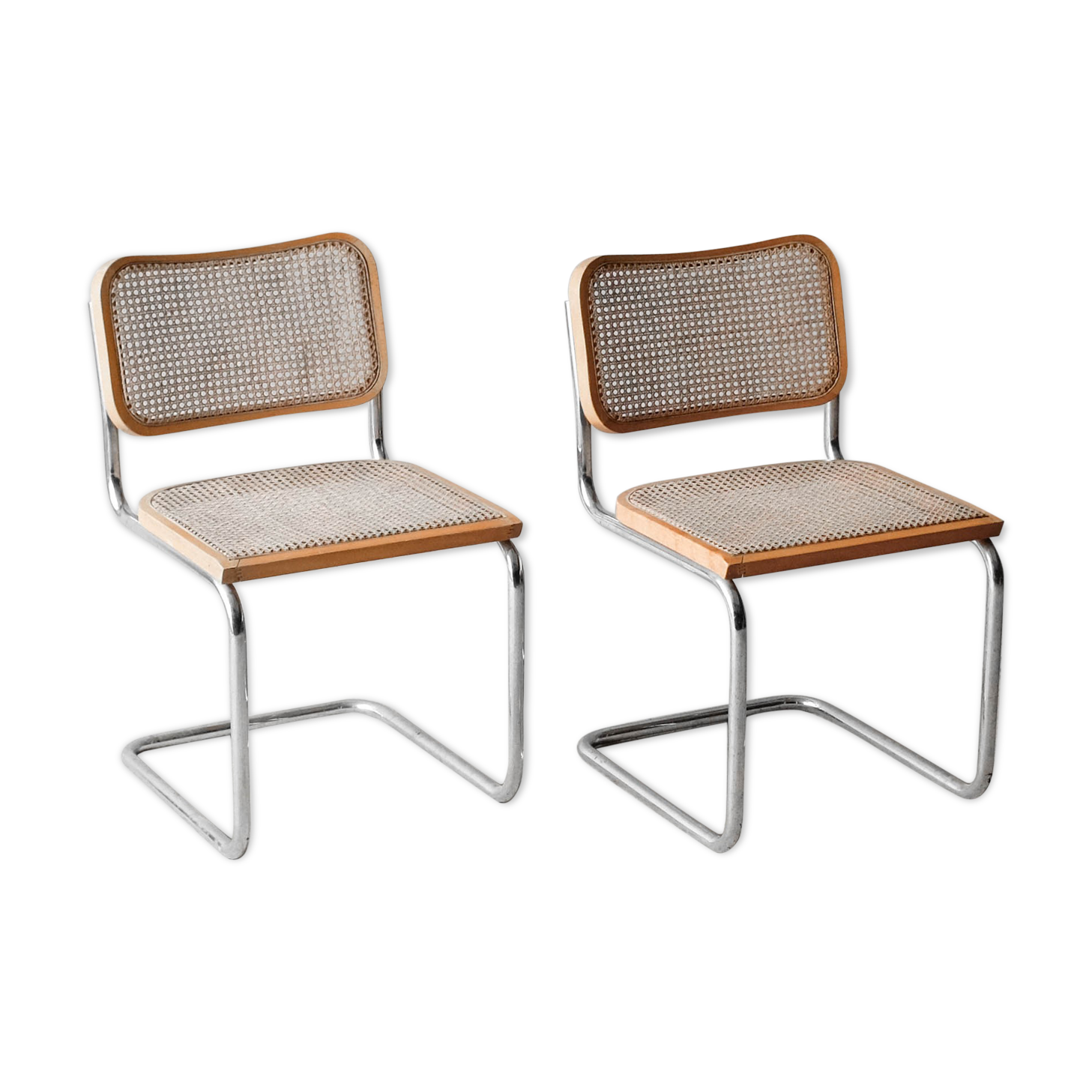 Pair of Cesca B32 chairs by Marcel Breuer