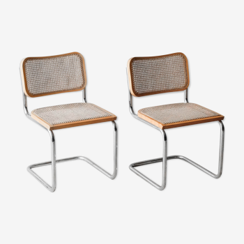 Pair of Cesca B32 chairs by Marcel Breuer