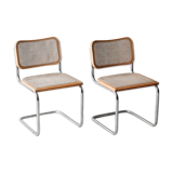 Pair of Cesca B32 chairs by Marcel Breuer