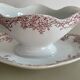 Lebacqz & Bouchart St Amand Nord Glycines pink ironstone sauceboat