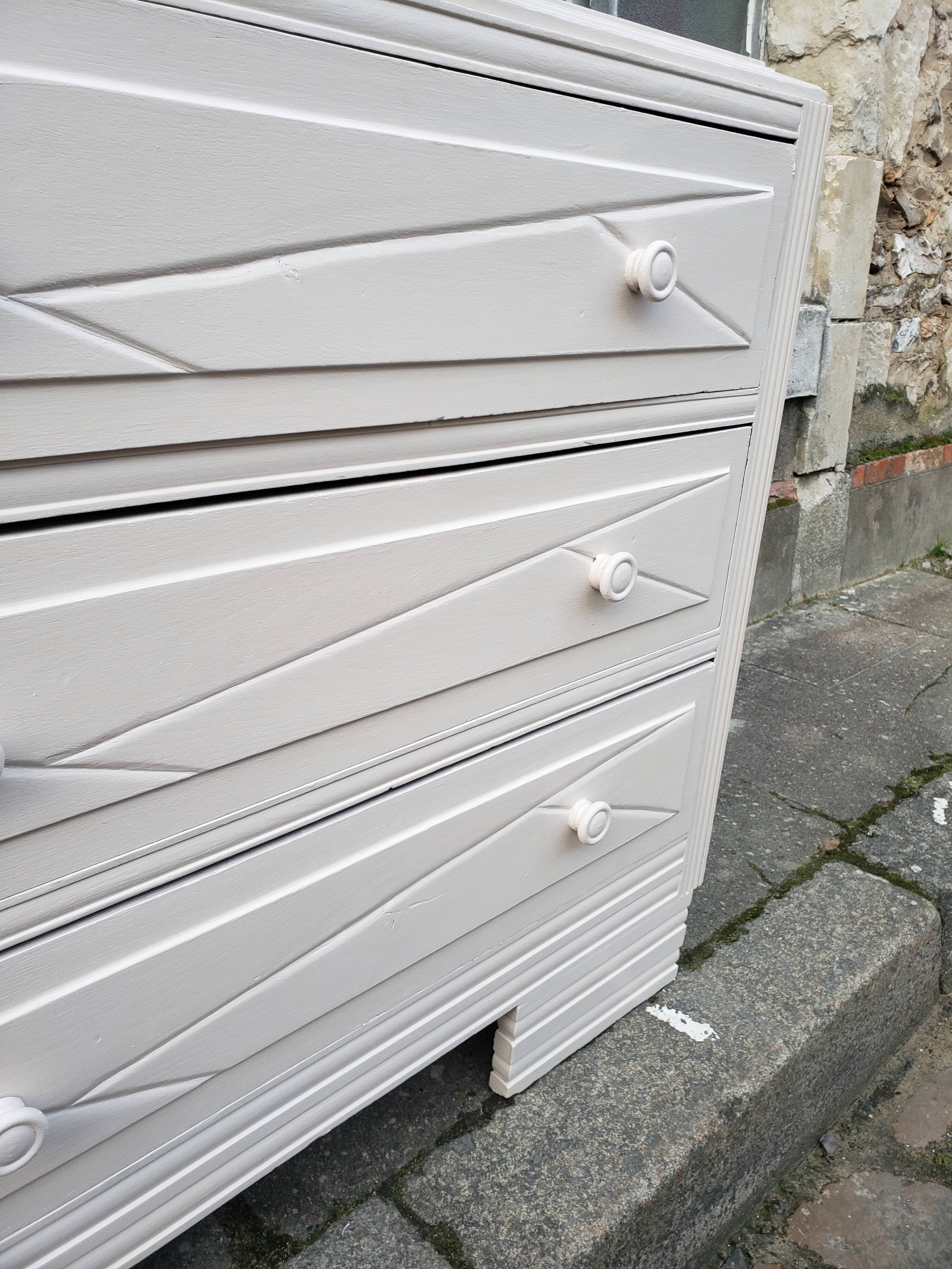 Dresser vintage powder white changing table