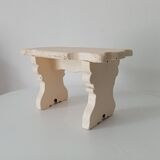 Antique carved solid wood stool