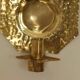Pair of Swedish Brass Wall Sconces from the Mid-Century