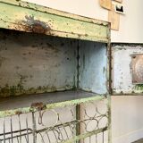 Storage cabinet in water green metal