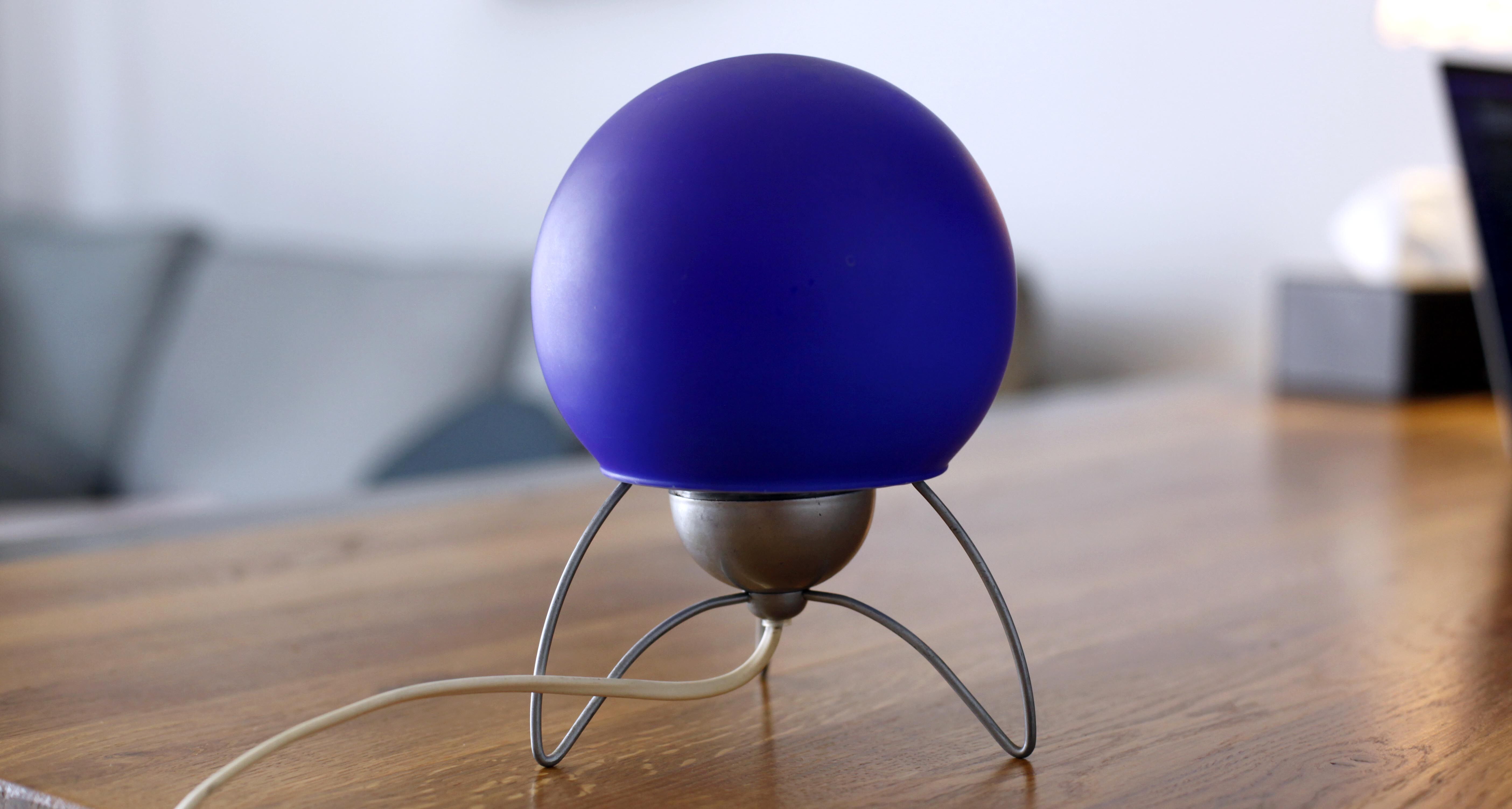 Blue Space Age Murano Lamp