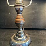 Pair of Art Deco ELAU mushroom lamps with adjustable nickel-plated metal.