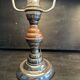 Pair of Art Deco ELAU mushroom lamps with adjustable nickel-plated metal.