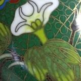 Pair of Asian enamel cloisonné vases