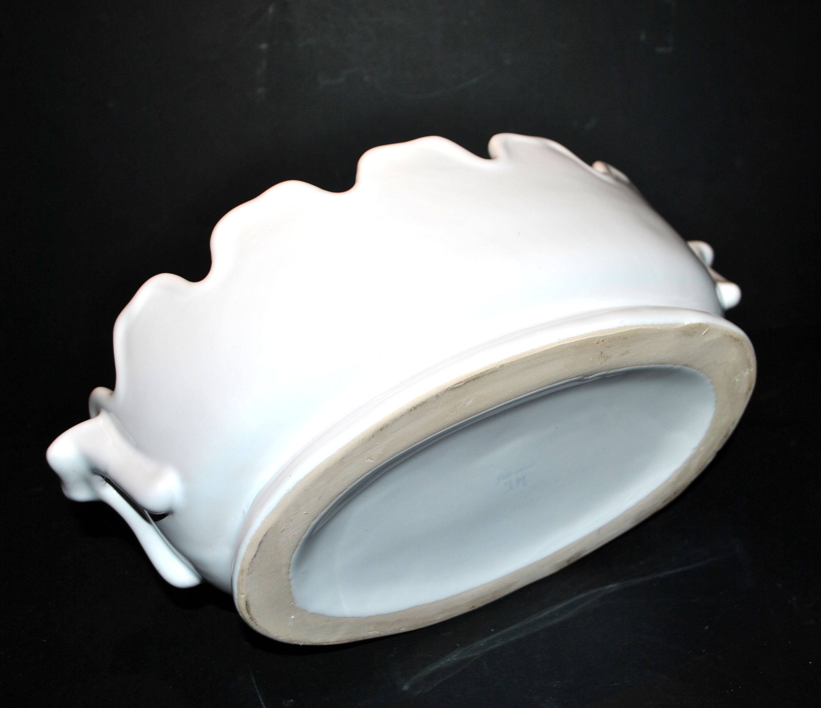 Malicorne ceramic "verrière" glass cooler planter