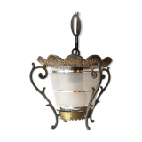 Antique Gothic ceiling lamp bronze  1920
