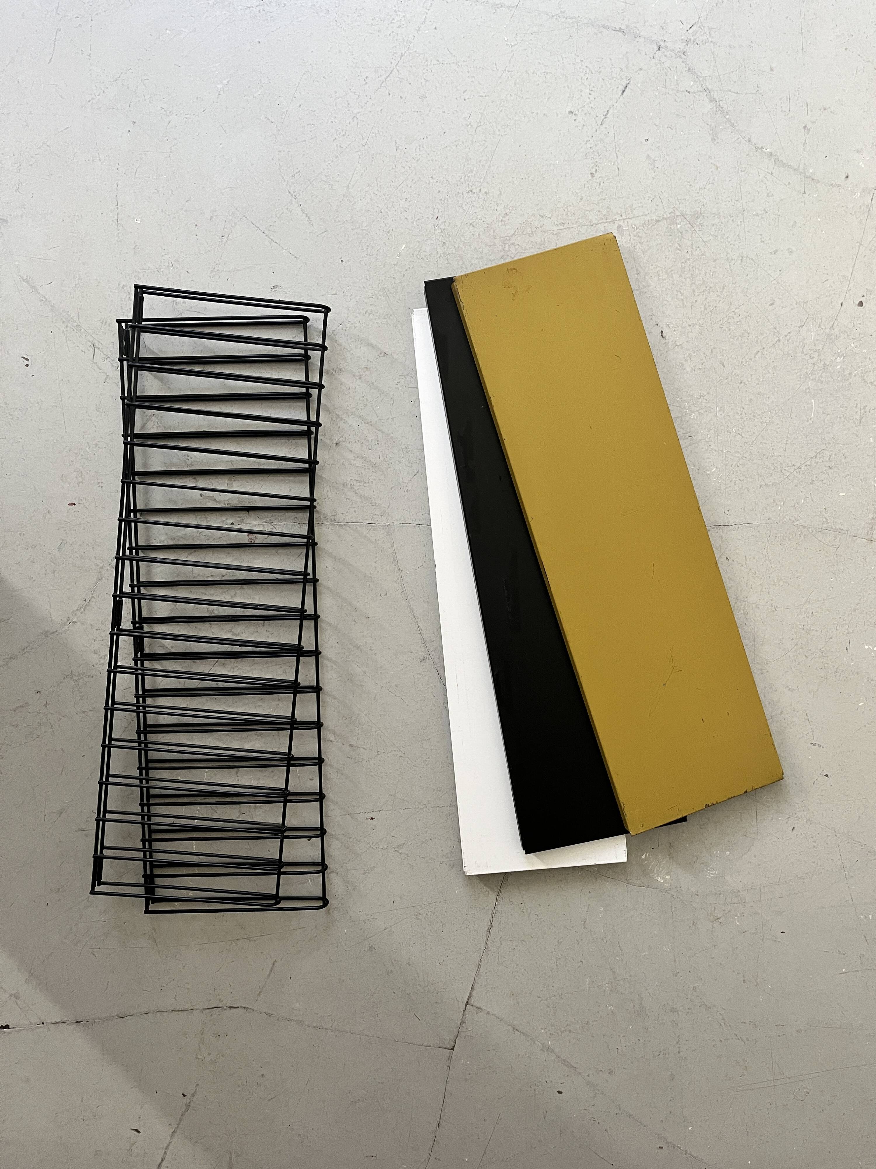 Tomado design metal wall shelf 1970