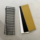 Tomado design metal wall shelf 1970