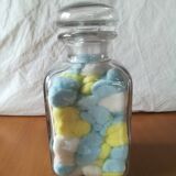 Bonbonnière grand flacon en verre Hermes Paris 30cm