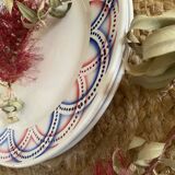 3 assiettes plates Sarreguemines modele Henry.