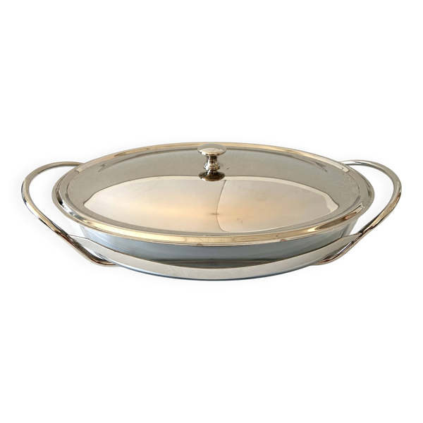 Plat de Service Marinex Made in Brasil Métal Argent