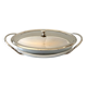 Elegant Table Art Marinex Serving Dish Made in Brazil Silver Metal