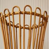 Tripod rattan worker/plant holder 1960