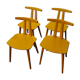4 chaises j48, design poul m.volther, 1950, fdb møbler