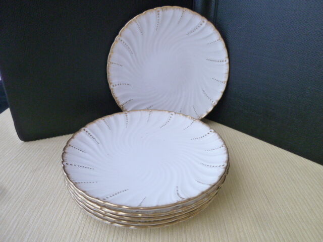 Set of 6 plates with fine faience dessert from Sarreguemines 1860 1919
