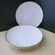Set of 6 plates with fine faience dessert from Sarreguemines 1860 1919