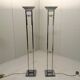 Arte Lumen floor lamps chrome & brass 1970’s, set of 2