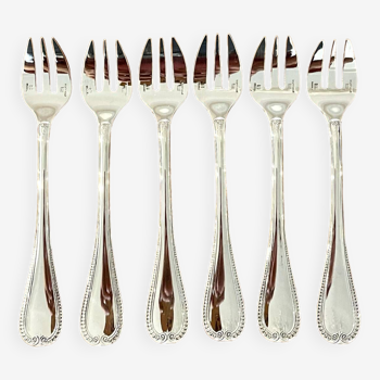 Christofle Malmaison 6 oyster forks new condition