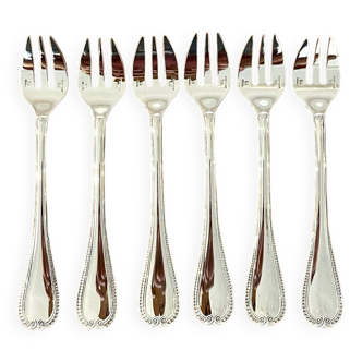 Christofle Malmaison 6 oyster forks new condition