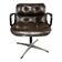 Fauteuil de bureau en cuir marron KNOLL Charles Pollock