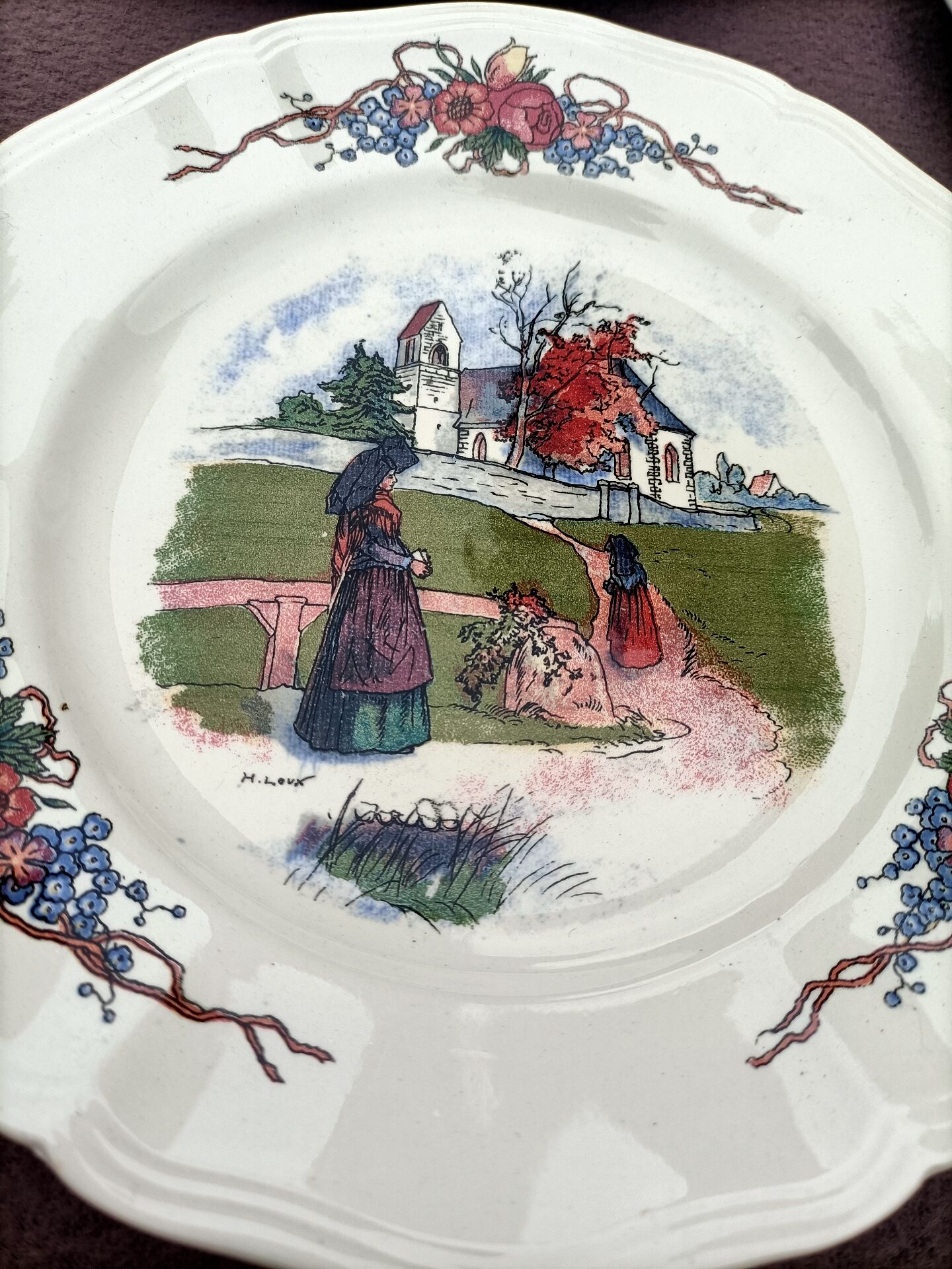 Digoin Sarreguemines plates
