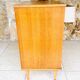 Large vintage chest of drawers with 4 drawers and oak storage, circa 1960s.