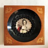 Wall frame portrait woman Empire style