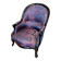 Fauteuil Bergère crapaud Louis Philippe