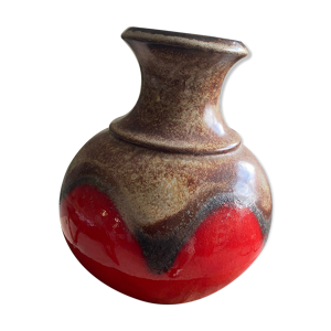 Vase 1900 lave rouge Allemagne