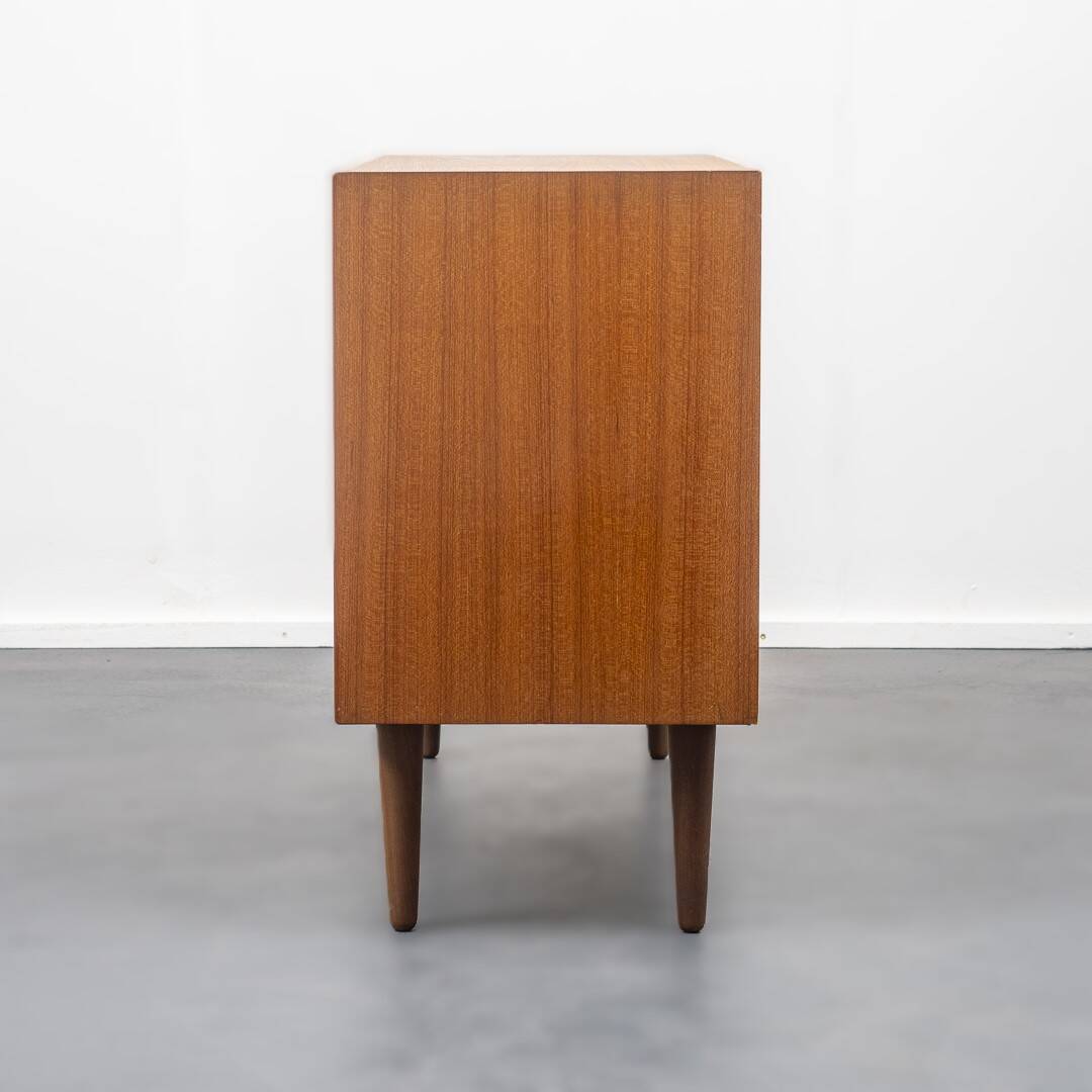 Danish chest of drawers, teak, sliding doors, vintage